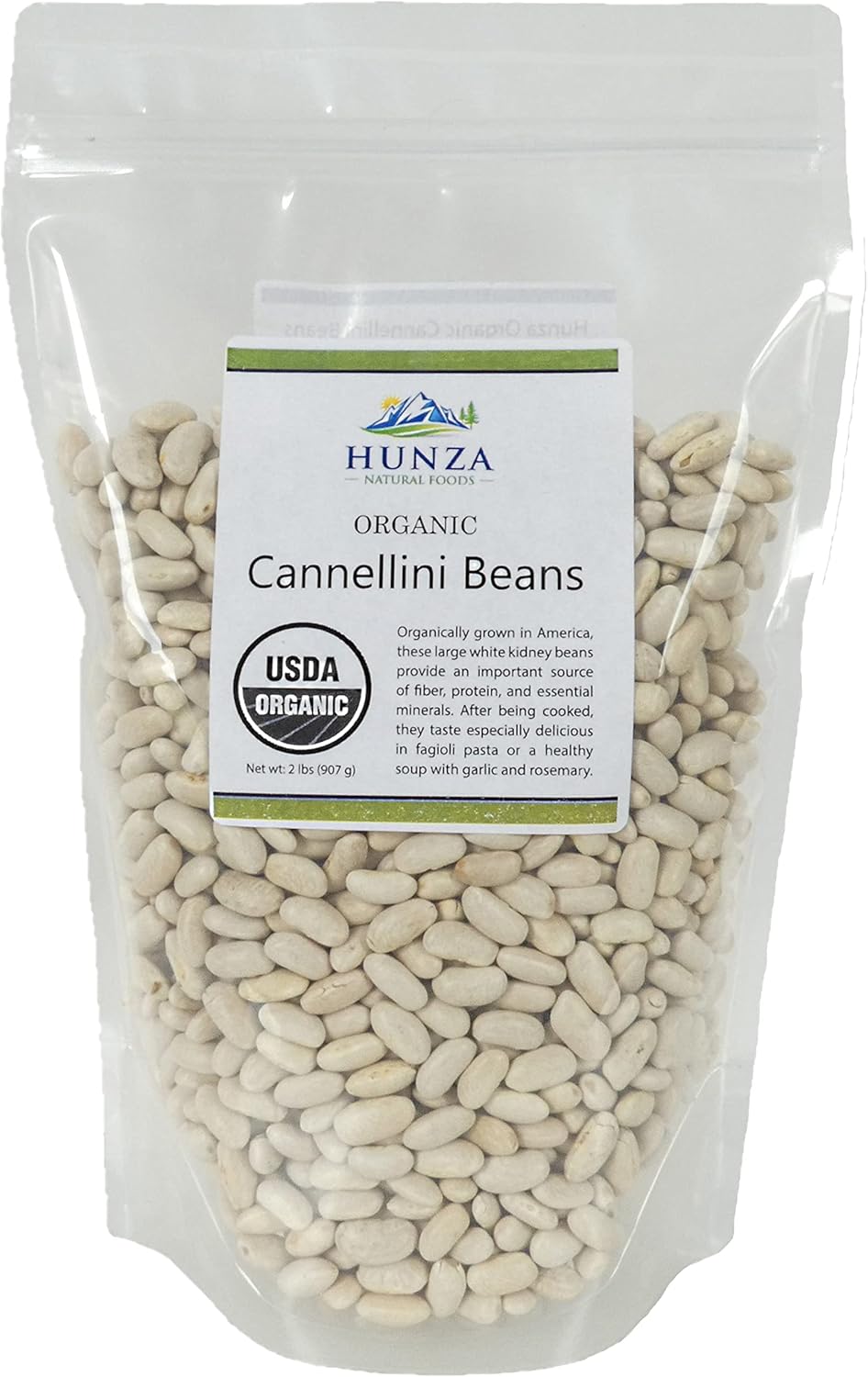 Organic Cannellini Beans - 2lbs (Hunza)