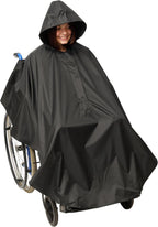 Bramble - Waterproof Wheelchair Poncho Cover Full Body Coverage, Windproof & Protects from Rain, Universal Fit for Mobility Scooter & Wheelchairs