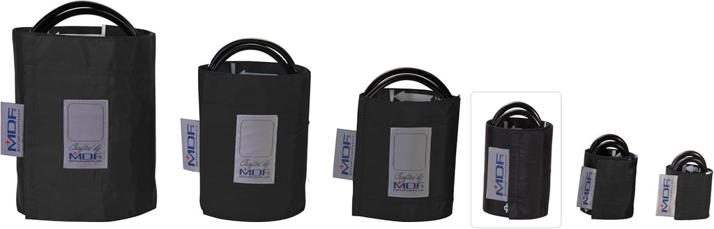MDF Instruments Latex-Free Pediatric Replacement Blood Pressure Monitor Cuff - Double Tube - Black (MDF2030420-11)