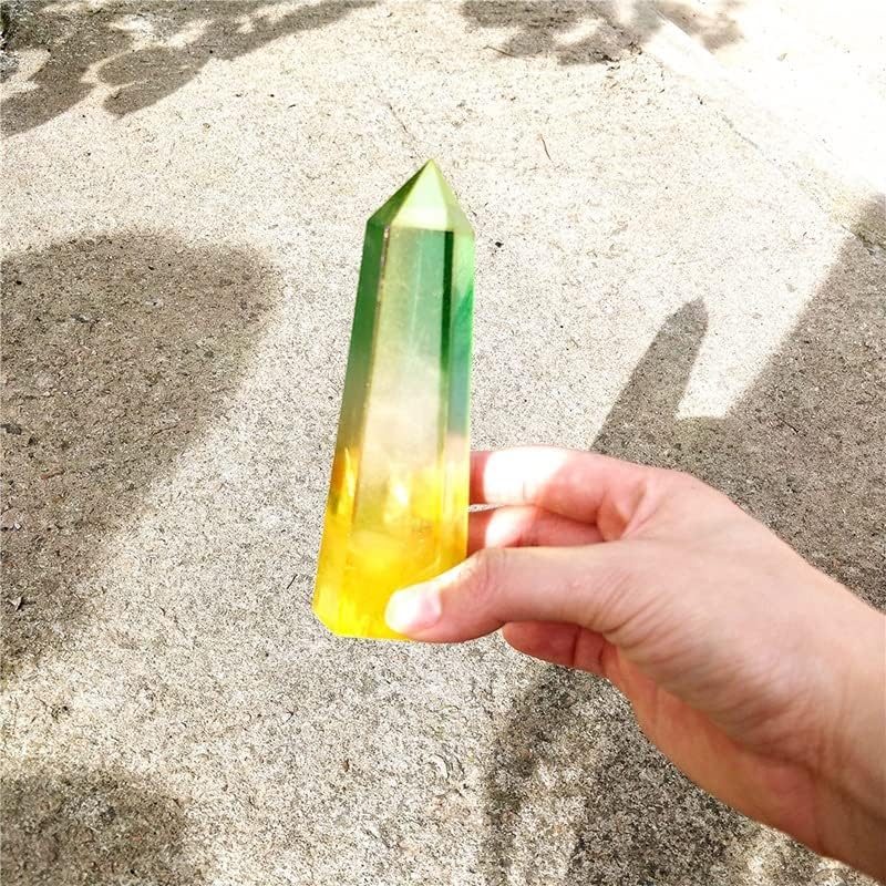 Crystal Stone Natural Quartz Crystal Double Color Wand Tower Presents