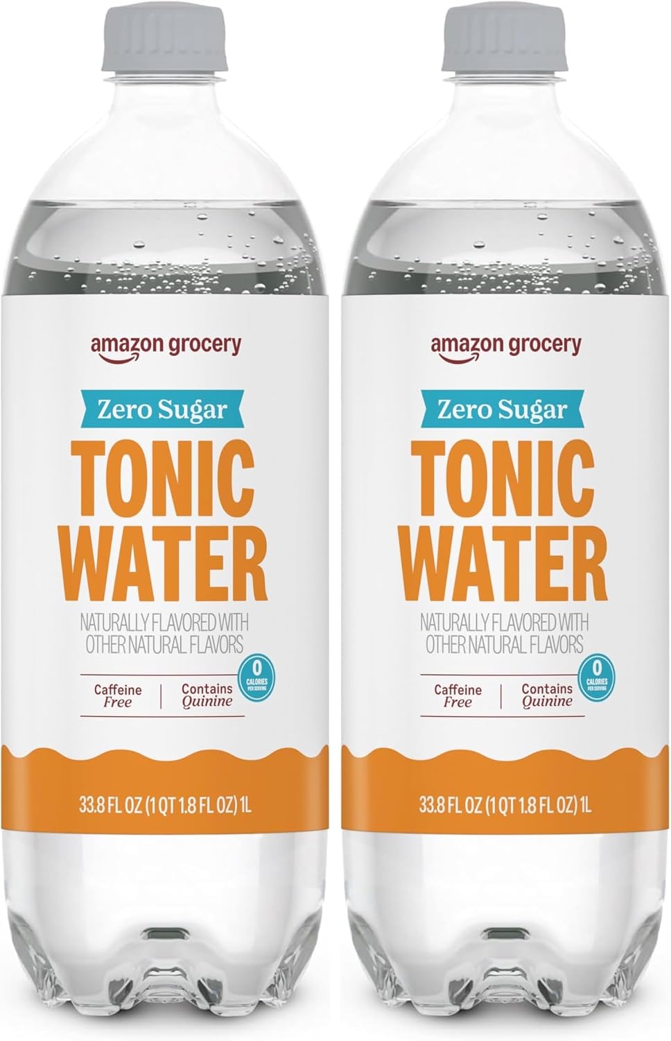Amazon Fresh, Diet Tonic Water, 33.8 Oz (Pack of 2)