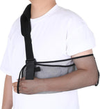 ElevateTech Mesh Arm Shoulder Sling, Breathable Shoulder Immobilizer Shower Adjustable Suitable for Left And Right Arms Comfort Type Men Women Elbow Wrist (Black)