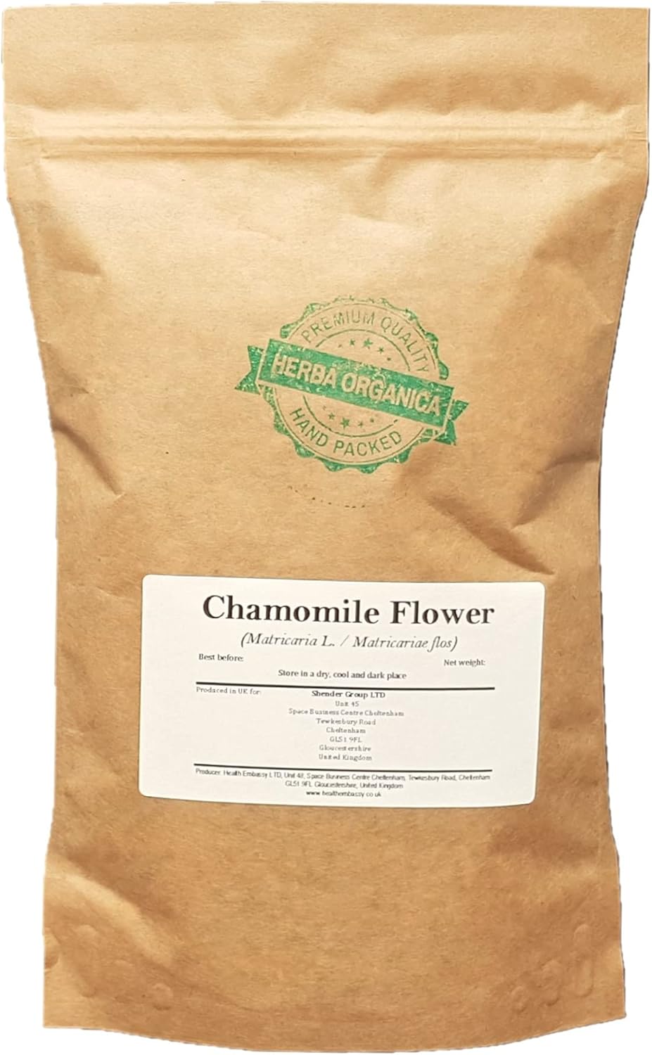 Herba Organica - Chamomile Flower - Matricaria L - Camomile Flower Herbal Tea (50g)