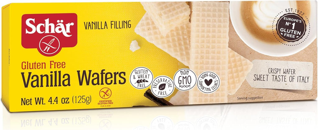 Schar Vanilla Wafers, Gluten Free, 4.4-ounces (Pack of 6)