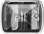 e.l.f., Dual-Pencil Sharpener, Convenient, Essential Tool, Sharpens, Easy To Clean, Travel-Friendly, Compact, Includes Bonus Small Sharpener
