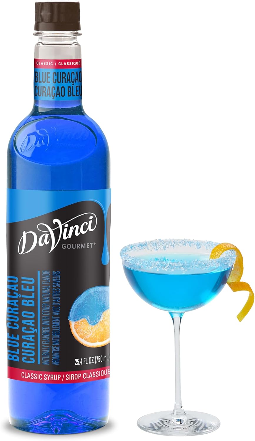 DaVinci Gourmet Classic Blue Curacao Syrup, 25.4 Fluid Ounces (Pack of 1)