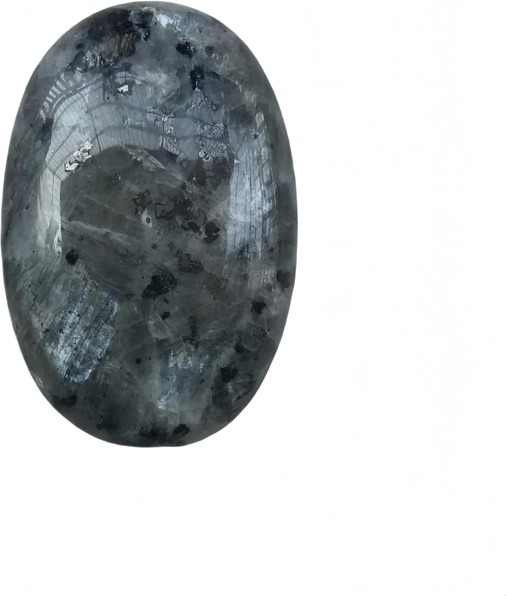 Natural Black Labradorite Mini Oval Palm Crystal and Healing Massage Spa Herapy Energy Stone,Crystal Spa Chakra Stone