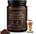 High Flavanol Cocoa Powder – 1200mg Flavanols & Flavonoids per Serving – 10X Concentrated Cocoa Extract with 600mg Epicatechin – Premium Dark Cocoa Nutrition for Daily Use, Gluten Free, Vegan, 5.29 oz (1)