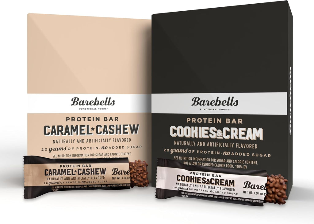 Barebells Caramel Cashew and Cookies & Cream - 24 Pack