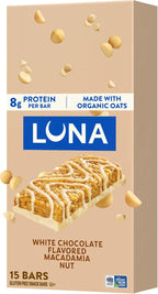 Clif, Bar Luna White Chocolate Macadamia 15 Count, 25.35 Ounce