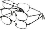 Foster Grant mens Council Rectangular Reading Glasses