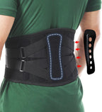 Paskyee Back Brace for Lower Back Pain Men Women, Adjustable Knitted Back Support Belt with Bionic Support System, for Herniated Disc, Lumbar Strain,Sciatica, Scoliosis Small