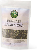 Sattva Tea Co | Punjabi Masala Chai | 200g/7oz Loose Leaf (Makes 40+ Cups) | Authentic Indian Spiced Chai Tea Blend with Ginger, Cinnamon, Cardamom, and Black Pepper | Sustainably Sourced, Vegan & Microplastics-Free
