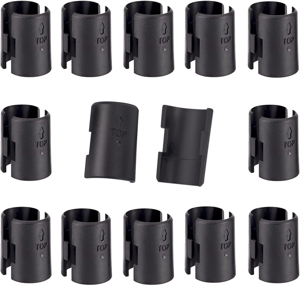 Wire Shelf Clips - Wire Shelving Shelf Lock Clips for 1" Post Shelvings-Shelving Sleeves Replacements for Wire Shelving System Plastic Accessories Parts,26Pack