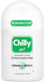 Chilly:"Formula Fresca" ("Fresh Formula") Gel Intimate Cleanser 6.76 Fluid Ounce (200ml) Package [ Italian Import ]