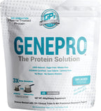 GENEPRO GEN. 3 Unflavored Protein Powder - New Formula - Lactose-Free, Gluten-Free, & Non-GMO Whey Isolate Supplement Shake (3rd Generation, 45 Servings)
