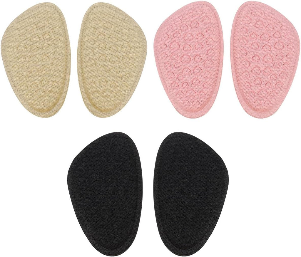 6 Pairs Women’s High Heel Non-Slip Forefoot Pads Breathable Half Sole Cushions Relief Ball-of-Foot Mats for Comfortable Shoe Wear
