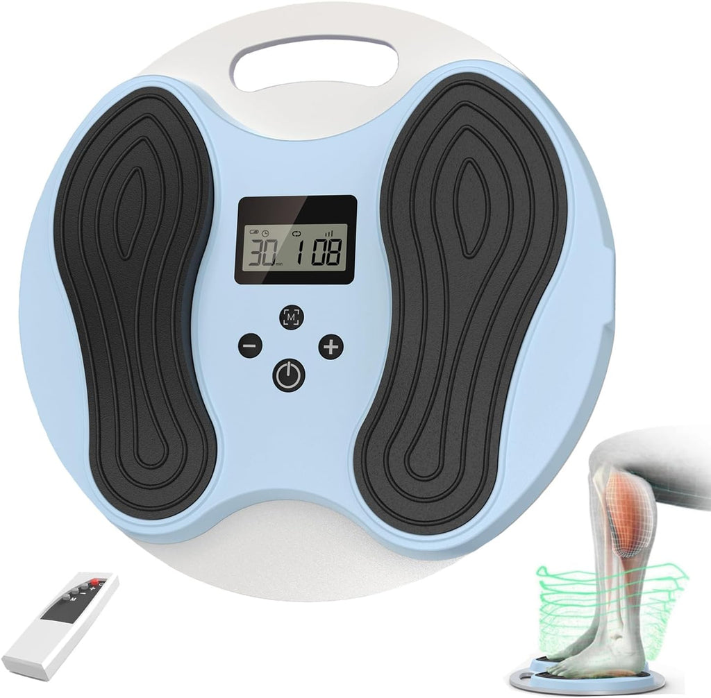 Foot Massager for Neuropathy(FSA&HSA Eligible), EMS & TENS Foot Circulation Stimulator, Neuropathy Pain Relief for Feet, Plantar Fasciitis Massager, Muscle Stimulator with 4 Body Pads