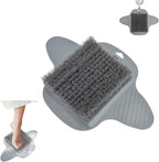 Lazy Foot Scrubbing Brush, Shower Foot Scrubber Mat with Nonslip Suction Cups Shower Foot Cleaner Feet Cleaner Washer Brush Foot Dead Skin Callus Remover Foot Massager Mat for Men and Women, Grey