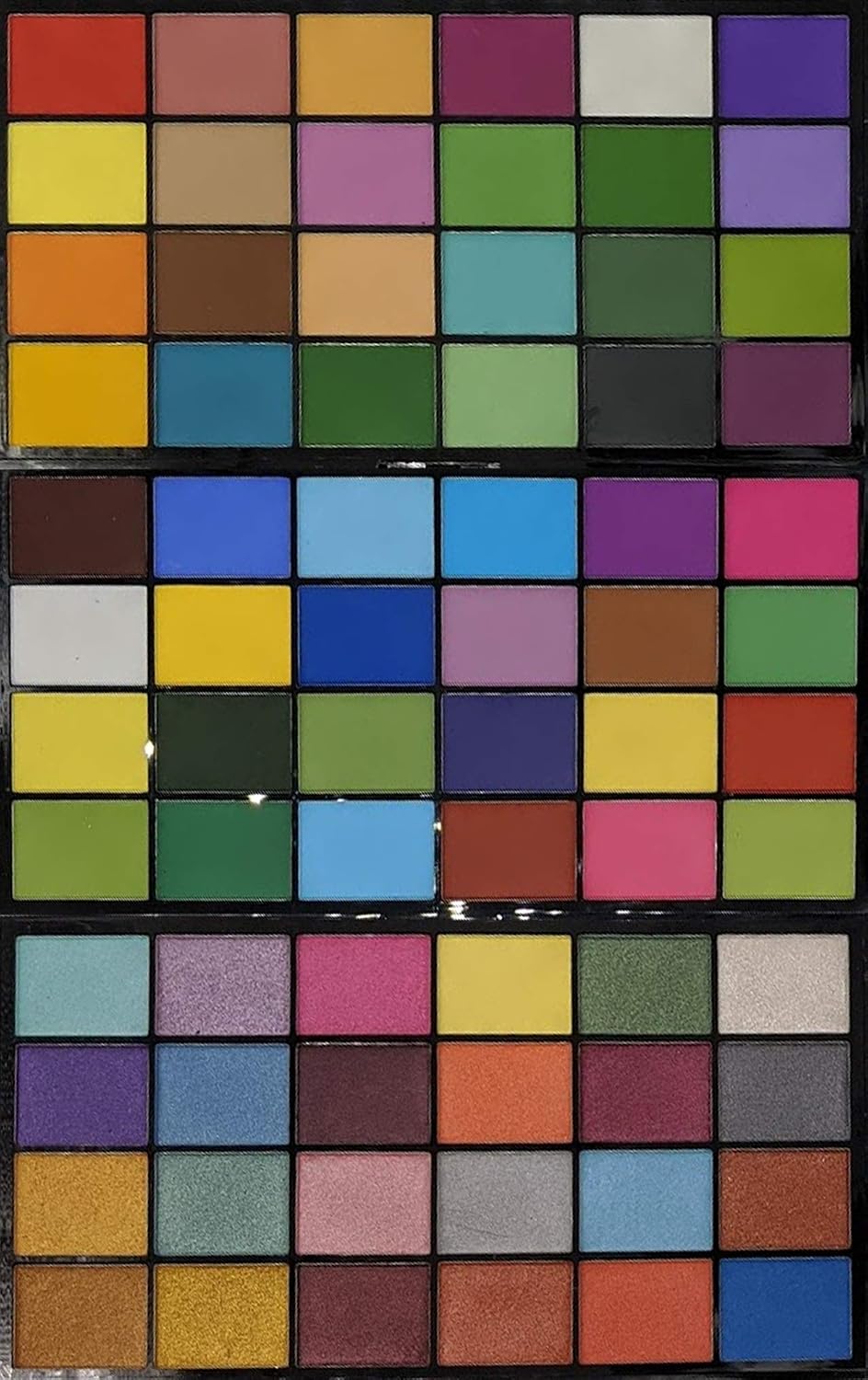 Petal Crafts Palette Dust Set (72 Pack), 48 Matte Colors and 24 Dazzler Colors