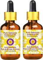 Deve Herbes Pure Oakmoss Essential Oil (Evernia prunastri) with Glass Dropper Steam Distilled (Pack of Two) 100ml X 2 (6.76 oz)
