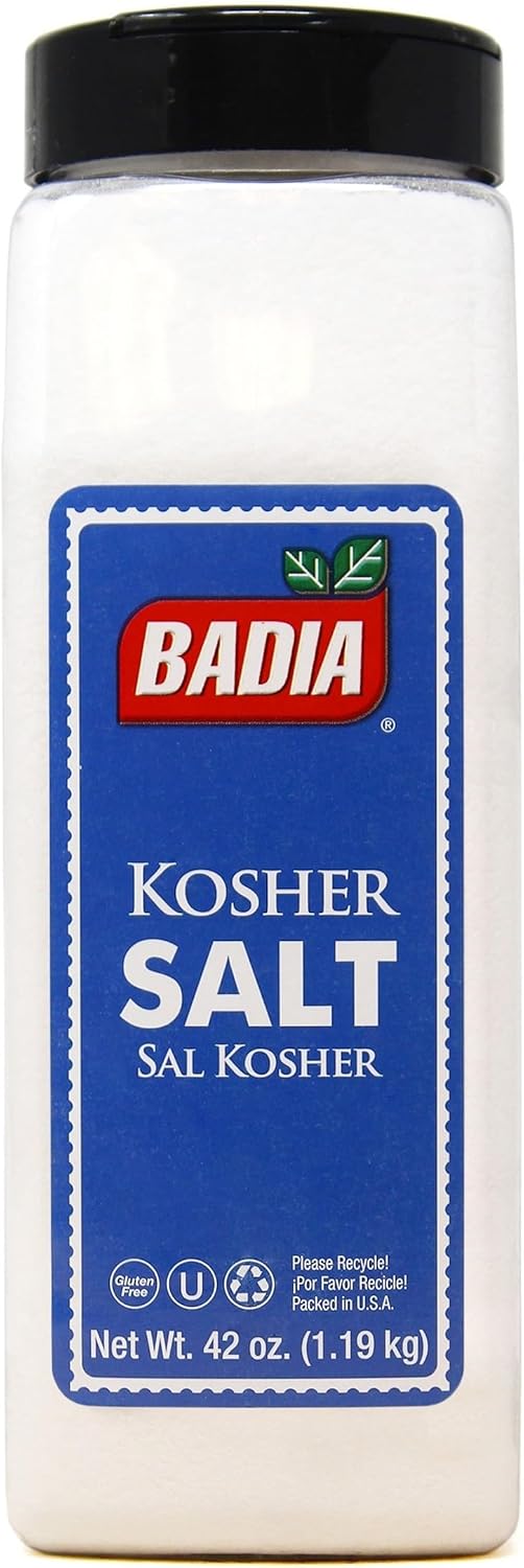 Badia Kosher Salt, 42 oz – Coarse Crystal Salt for Cooking, Grilling & Seasoning