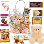 Mother’s Day Chocolate Gift Basket for Mom – Assorted Chocolate Snack Candy Box, Gourmet Sweet Treats, Mothers Day Gift Set