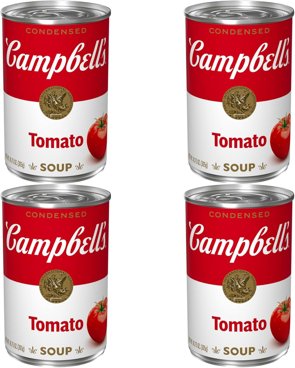 Campbell's Condensed Tomato Soup, 10.75 oz Can (Pack of 4)