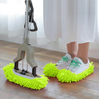 Mop Slippers Shoes for Women Men Foot Dust Duster Microfiber Dust Hair | Reusable Sweeper Cleaning Tool for House Bathroom Kitchen
