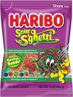 HARIBO Gummi Candy, Z!NG Sour S’ghetti, 5 oz. Bag