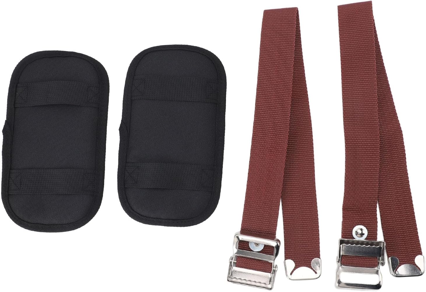 Tyenaza 2PCS Stilt Straps, Drywall Stilt Protective Comfortable Adjustable Stilt Leg Straps Padded Stilt Pads for Home Decoration Street Performance