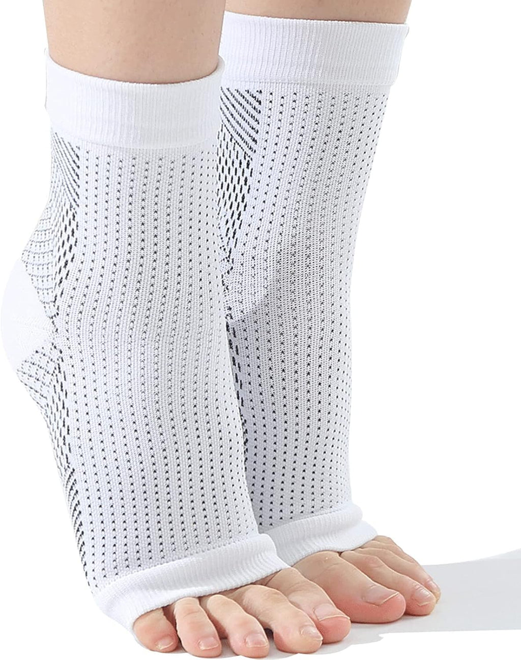 Soothe Pain Relief Socks for Neuropathy Pain (US, Alpha, Large, Regular, Regular, Standard, White)