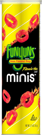 Minis, Funyuns Flamin Hot, 2.875 Ounce Canister