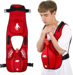 Anti Choking Obstruction Trainer Vest with Back Slap, Heimlik Practice Training Vest Education for Nurse & Student, First Aid Education Teaching Accessories