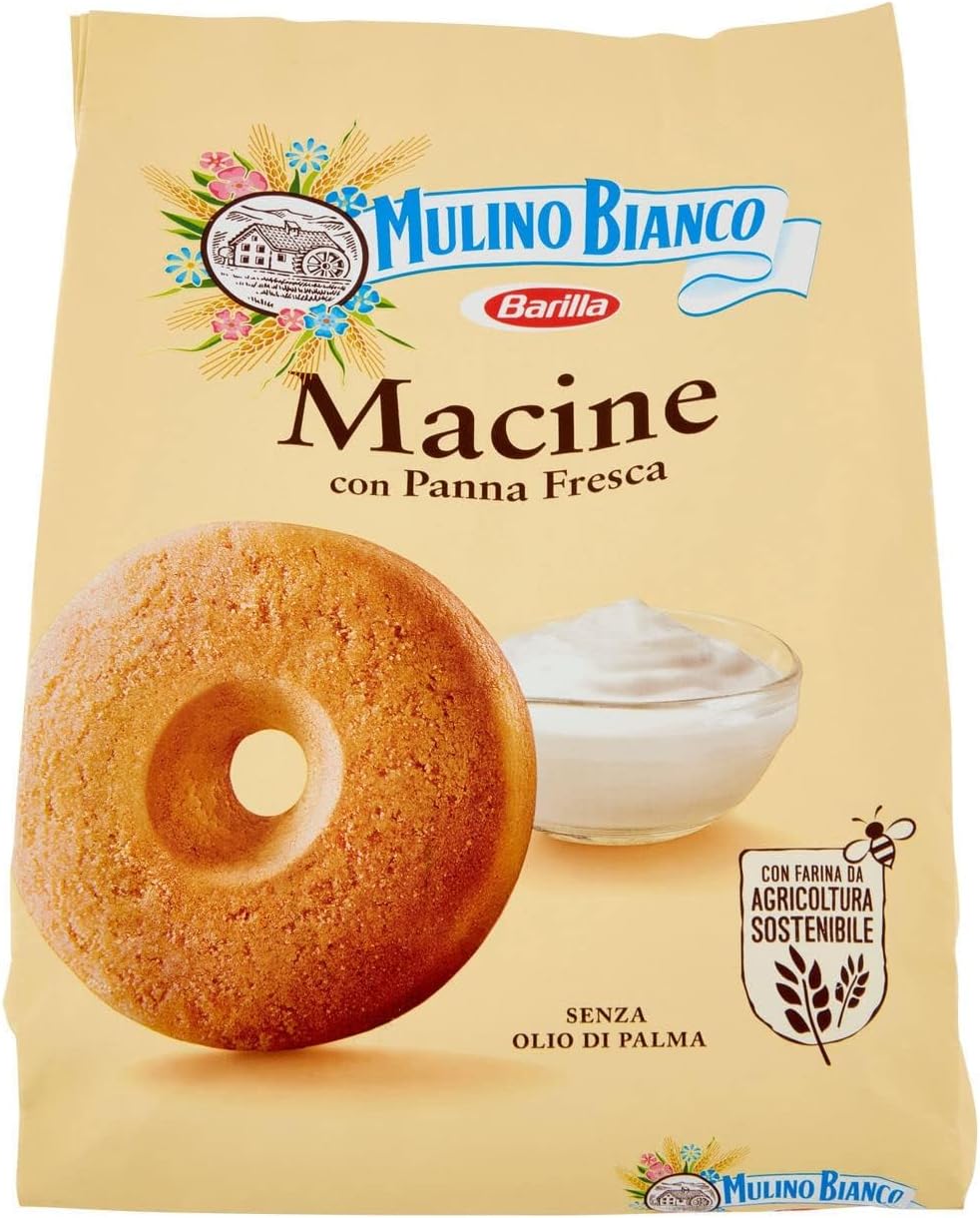 Mulino Bianco: "Macine" Shortbread cookies Cream - 28.21 Oz (800g) [ Italian Import ]