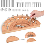 Triceratops Hand Therapy Finger Training Board, Multifunctional Wooden Dexterity Rehabilitation Tool for Stroke Recovery, Hand-Eye Coordination, Fine Motor Skills & Finger Strength Exercise, 27 Holes