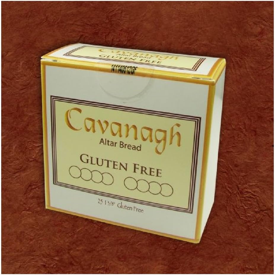 Gluten Free 1 3/8" Diameter (35mm) Altar Communion Bread 25 Count Boxed Individually Wrapped