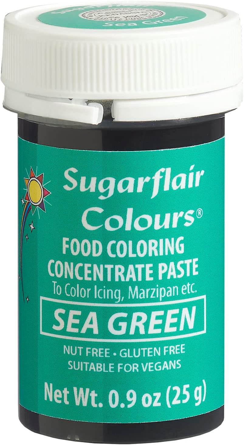 Sugarflair Food Coloring Concentrate Paste, 25 Grams Sea Green