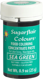 Sugarflair Food Coloring Concentrate Paste, 25 Grams Sea Green