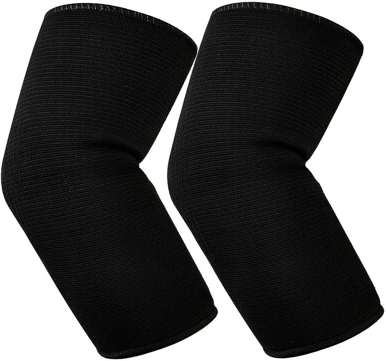 Elbow Compression Sleeves, Elbow Brace for Men Women, Tennis Golfer's Elbow Support, Arm Support Sleeves For Sports Protection And Pain Relief (Black)