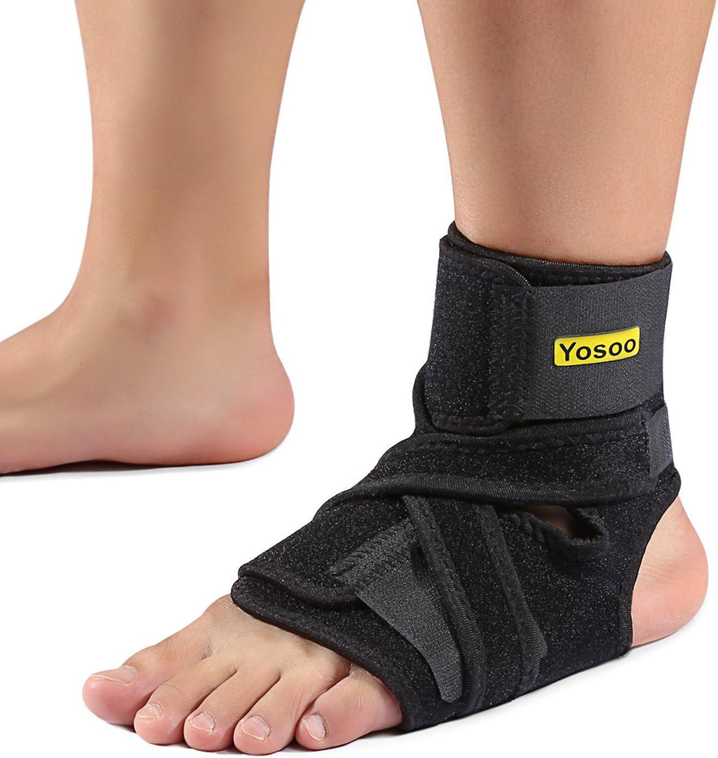Yosoo Health Gear Yosoo Ankle Brace - Breathable Neoprene Adjustable Compression Ankle Support stabilizer for Ankle Sprain Tendons, One Size, Black