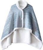 Winter Wheelchair Blanket for Adults, Plus Velvet Wheelchair Care Shawl, Warm Knee Blanket & Casual Cloak Knee Blanket, Cozy & Comfy Wheelchair Cloak