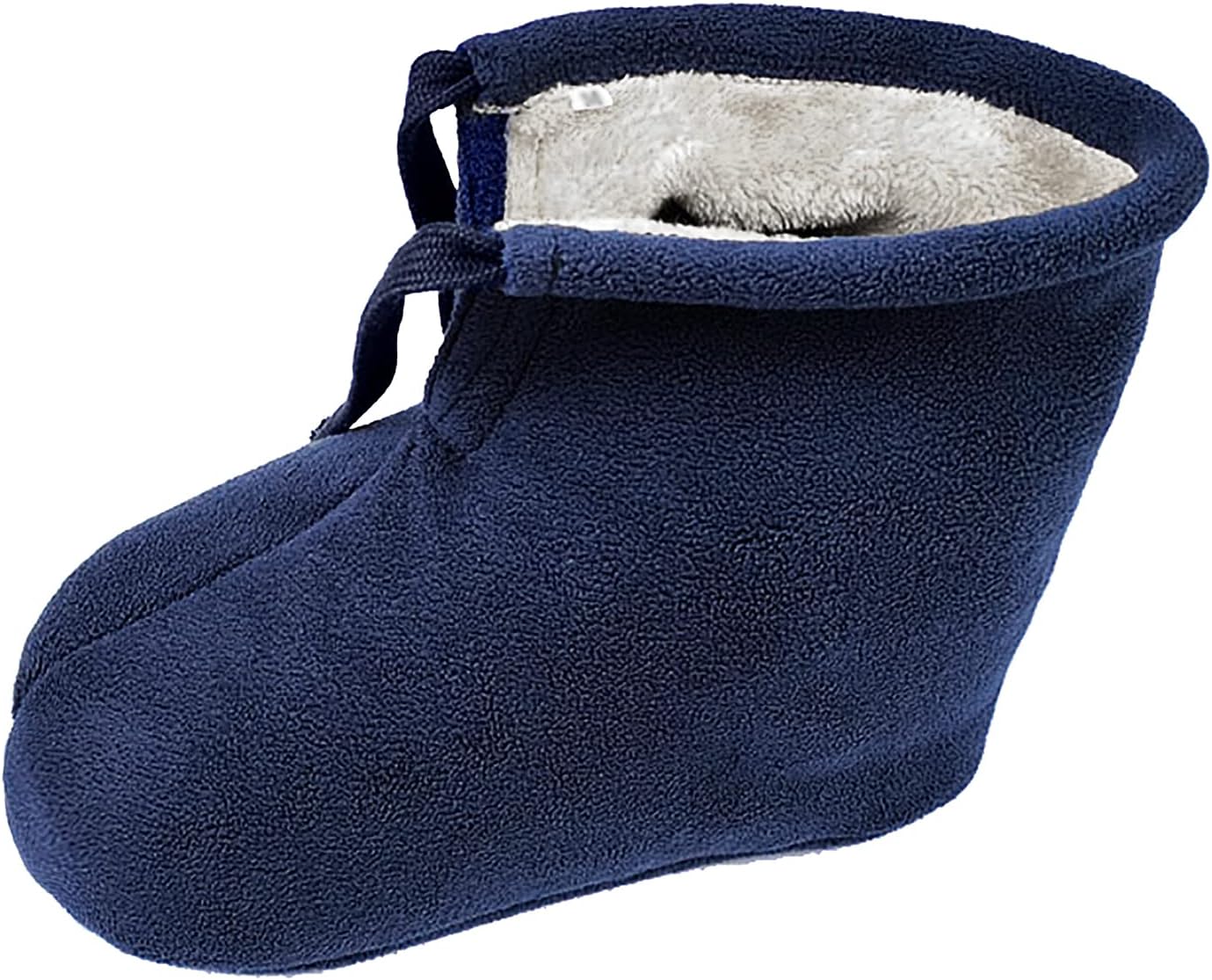 Winter Warm Cast Sock, Thick Fleece Foot Cast Cover - Below the Knee Toe Boot Cover, Protective and Washable Sleeve Wrap, Foot Warmer, Navy Blue