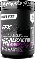 EFX Sports Kre-Alkalyn EFX | pH Correct Creatine Monohydrate Pill Supplement | Strength, Muscle Growth & Performance | 200 Servings, 400 Capsules