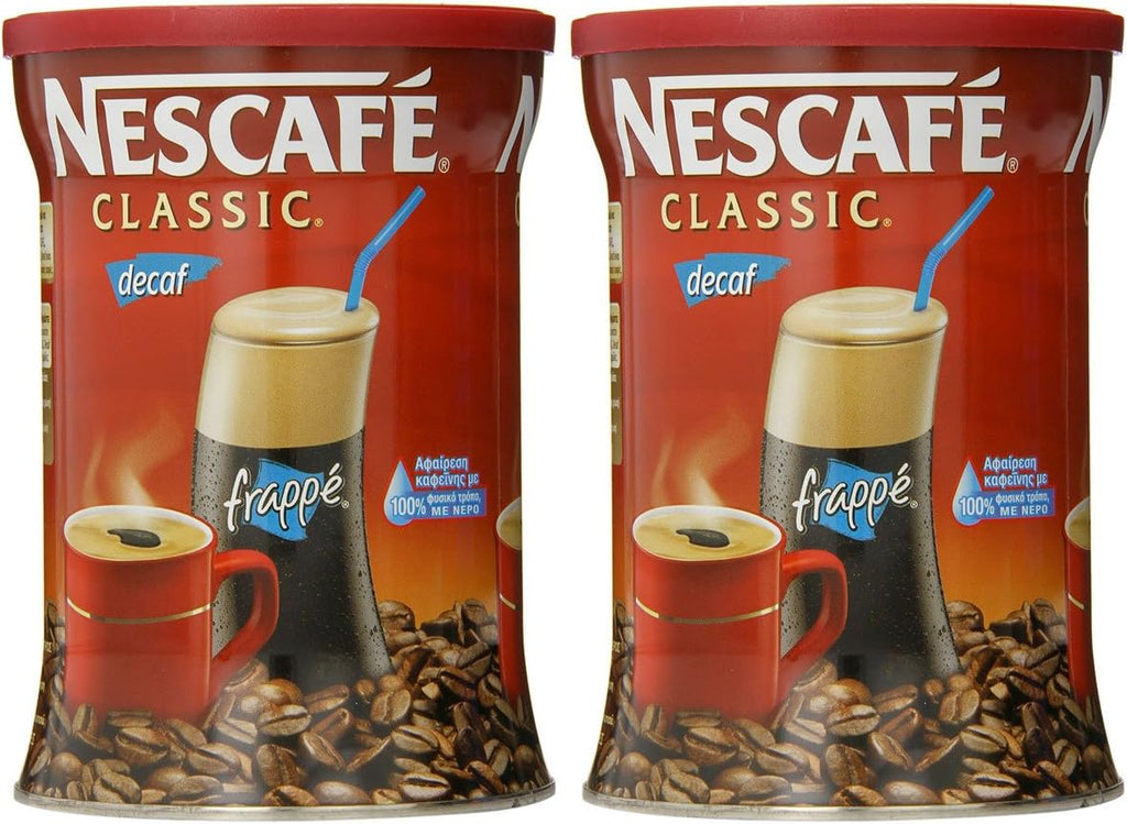 Nescafe Classic Instant Greek Coffee Decaf, 7-Ounce Cans