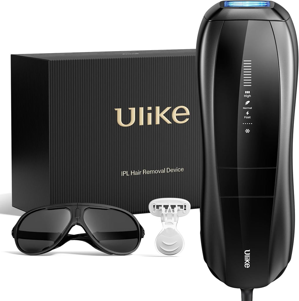 Ulike X IPL Hair Removal Device, Laser Hair Removal with Ice-Cooling, Dual Lights & Skin Senor for Nearly Painless & Long-Lasting Hair Removal, 3 Modes Tailored for Stubborn Hair, Gift for Smooth Skin