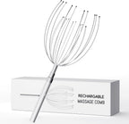 Winyoung Head Massager Scalp Stress Relief, Rechargable Electric Scalp Massager, Handheld Vibrating Head Scratchers with 20 Metal Fingers for Hair Scalp Massage Relaxation Self-Care