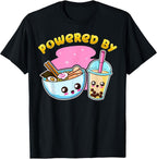Ramen Bubble Tea Boba Japanese Noodles Anime K-POP Merch T-Shirt