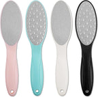 4 Pcs Stainless Steel Foot Scraper Metal Foot File Double-Sided Foot File Callus Remover for Feet Professional Foot Scraper Pedicure, Pedicure Tools, Foot Scrub Supplies (Stainless Steel)