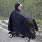 Elderly Mobility Scooter Poncho - 3 or 4 Wheel Scooter Rain Cover Cape Wheelchair Bicycle Protective Coat for Snow Water Sleet Resistance, 64" x 55"